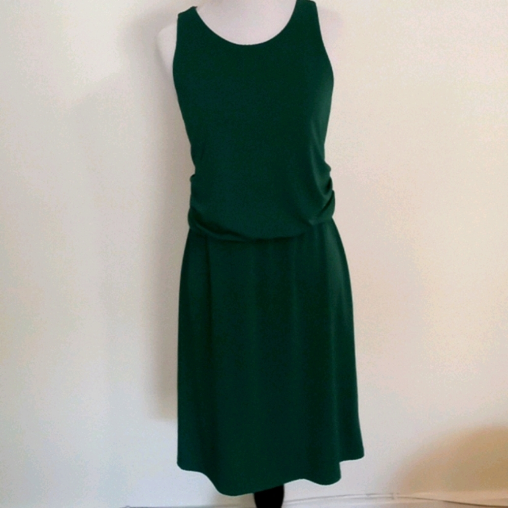 Green work dress